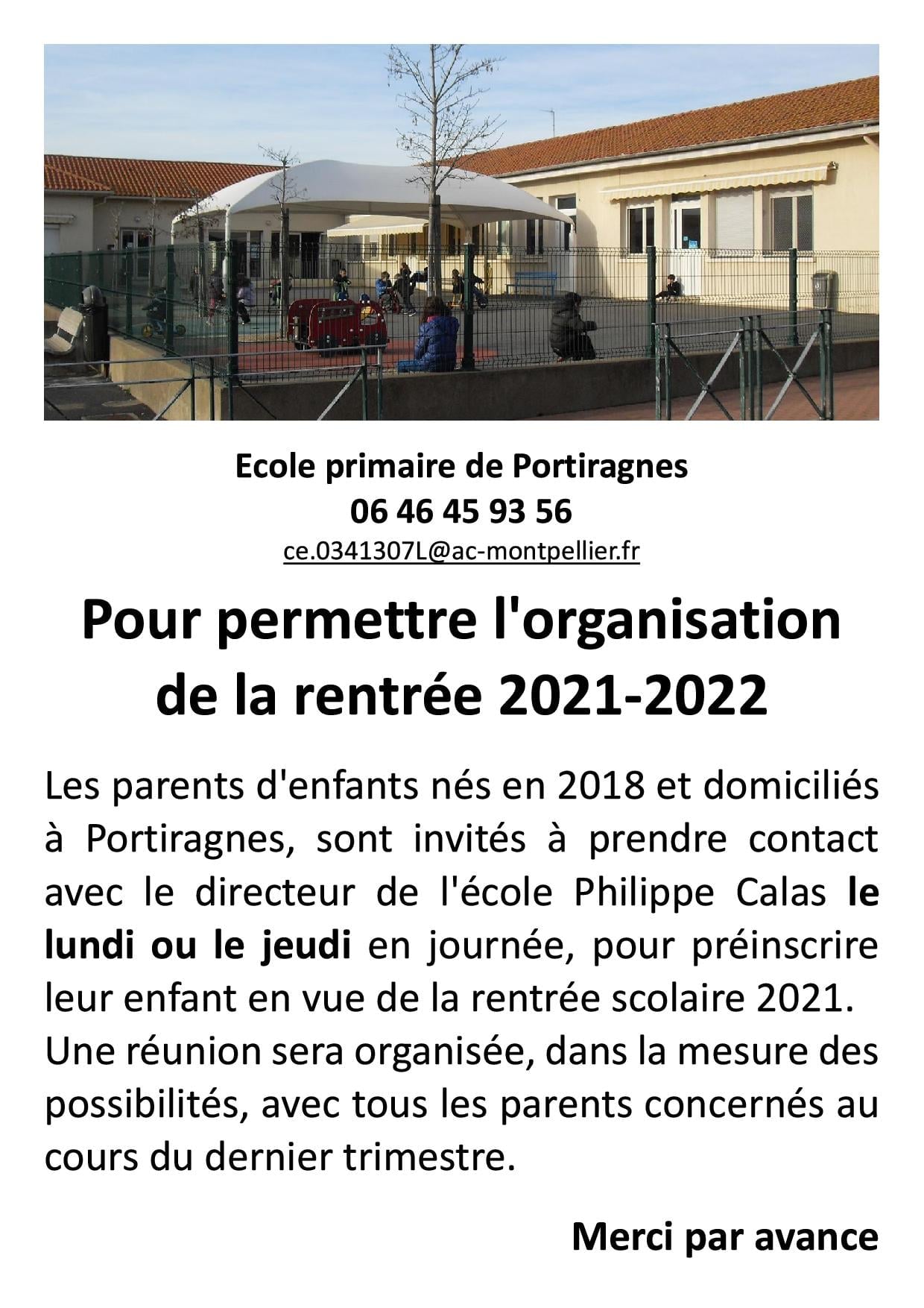 You are currently viewing Rentrée scolaire 2021-2022