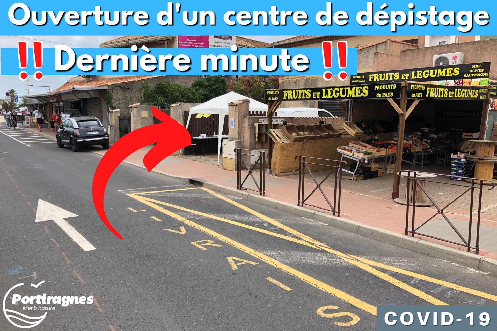 Lire la suite à propos de l’article Ouverture d’un centre de dépistage à Portiragnes plage