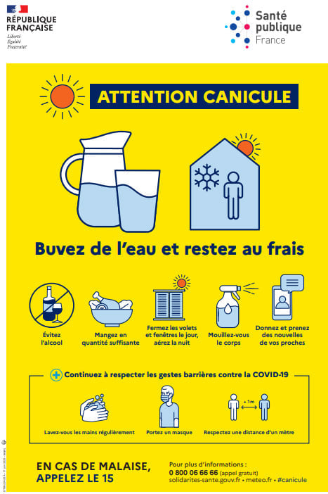 Lire la suite à propos de l’article PRÉVENTION fortes chaleurs et canicule