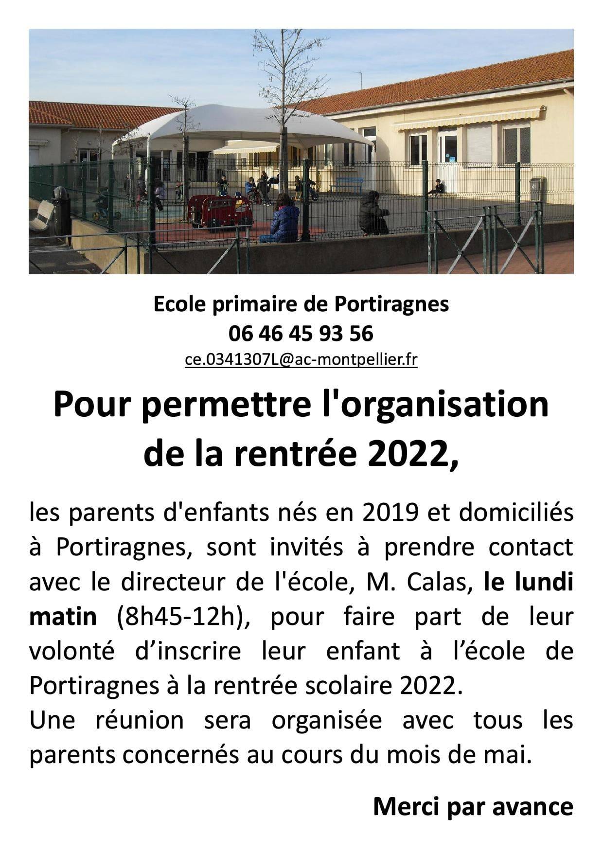 Lire la suite à propos de l’article Rentrée scolaire 2022-2023