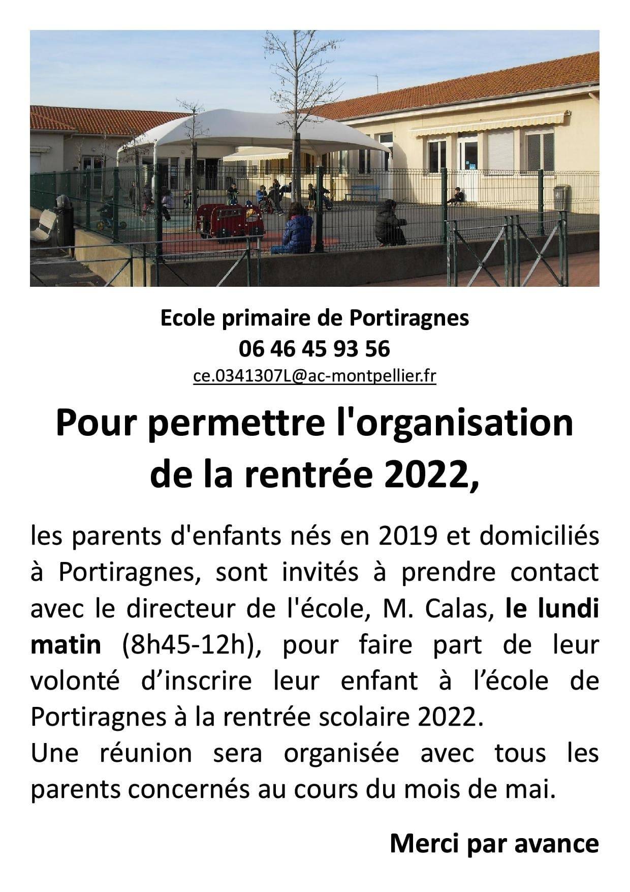 Lire la suite à propos de l’article Rentrée scolaire 2022-2023