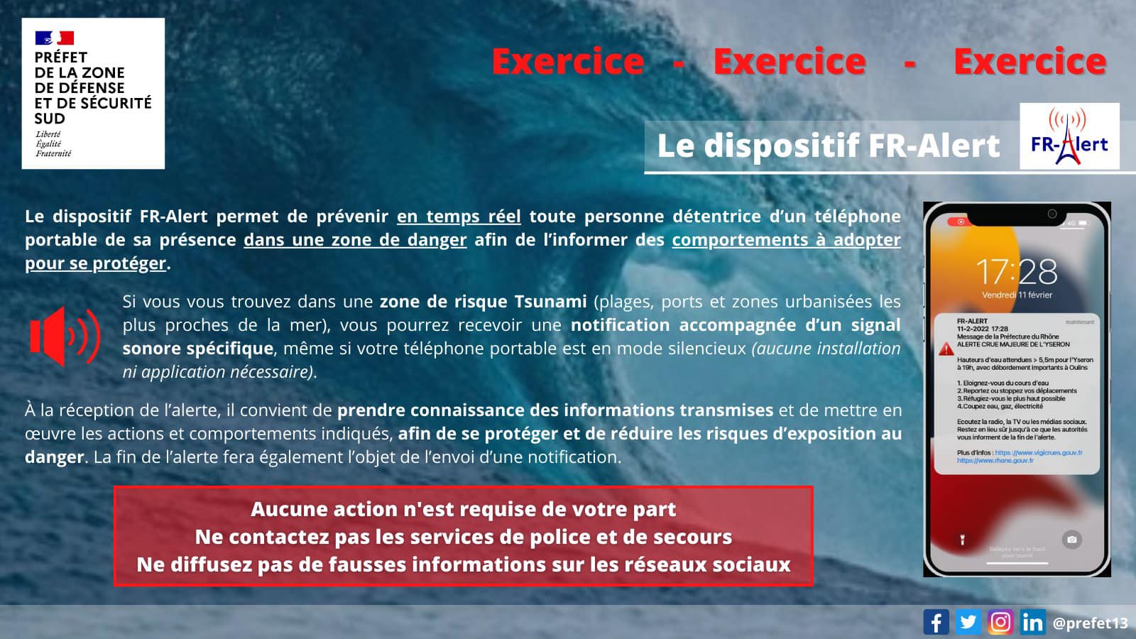 You are currently viewing 𝗧𝗦𝗨𝗡𝗔𝗠𝗜 I | Exercice Tsunami ce vendredi 19 janvier