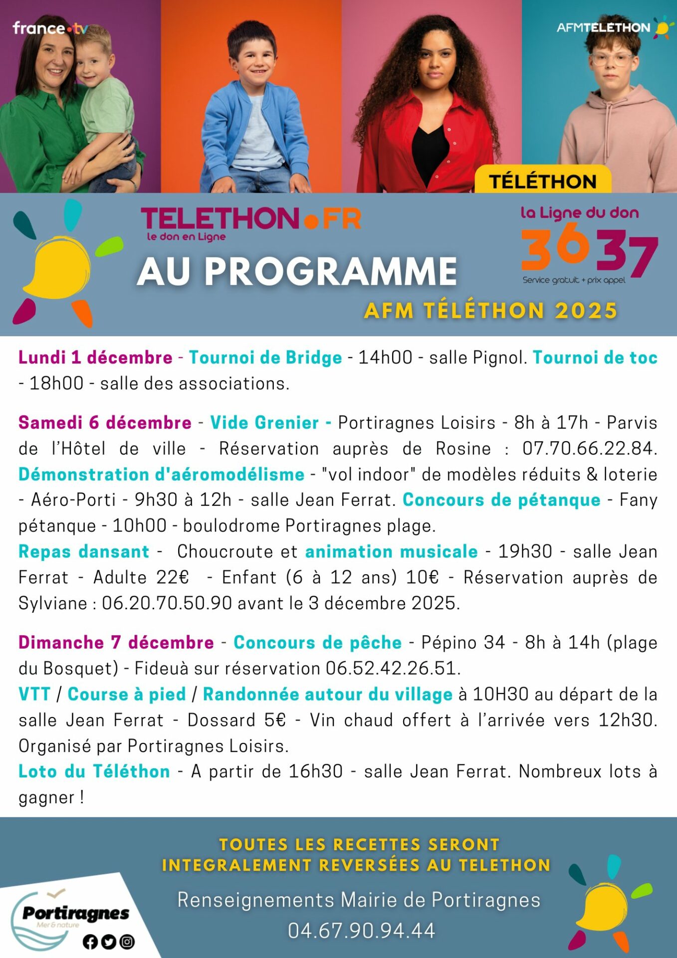 Lire la suite à propos de l’article 𝗟𝗘 𝗧𝗘𝗟𝗘𝗧𝗛𝗢𝗡 À 𝗣𝗢𝗥𝗧𝗜𝗥𝗔𝗚𝗡𝗘𝗦 !