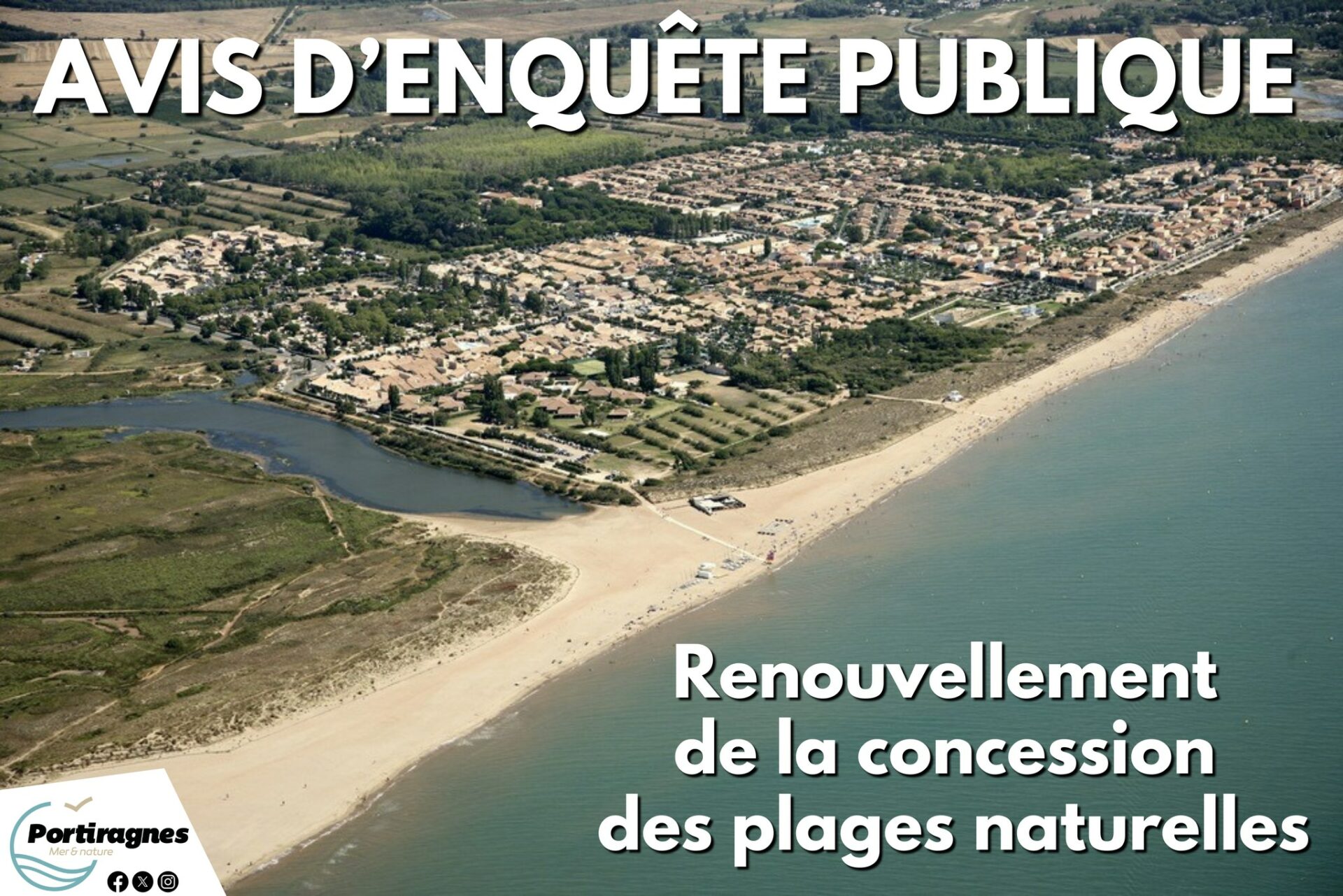 Lire la suite à propos de l’article Avis d&rsquo;enquête publique – Renouvellement de la concession des plages naturelles
