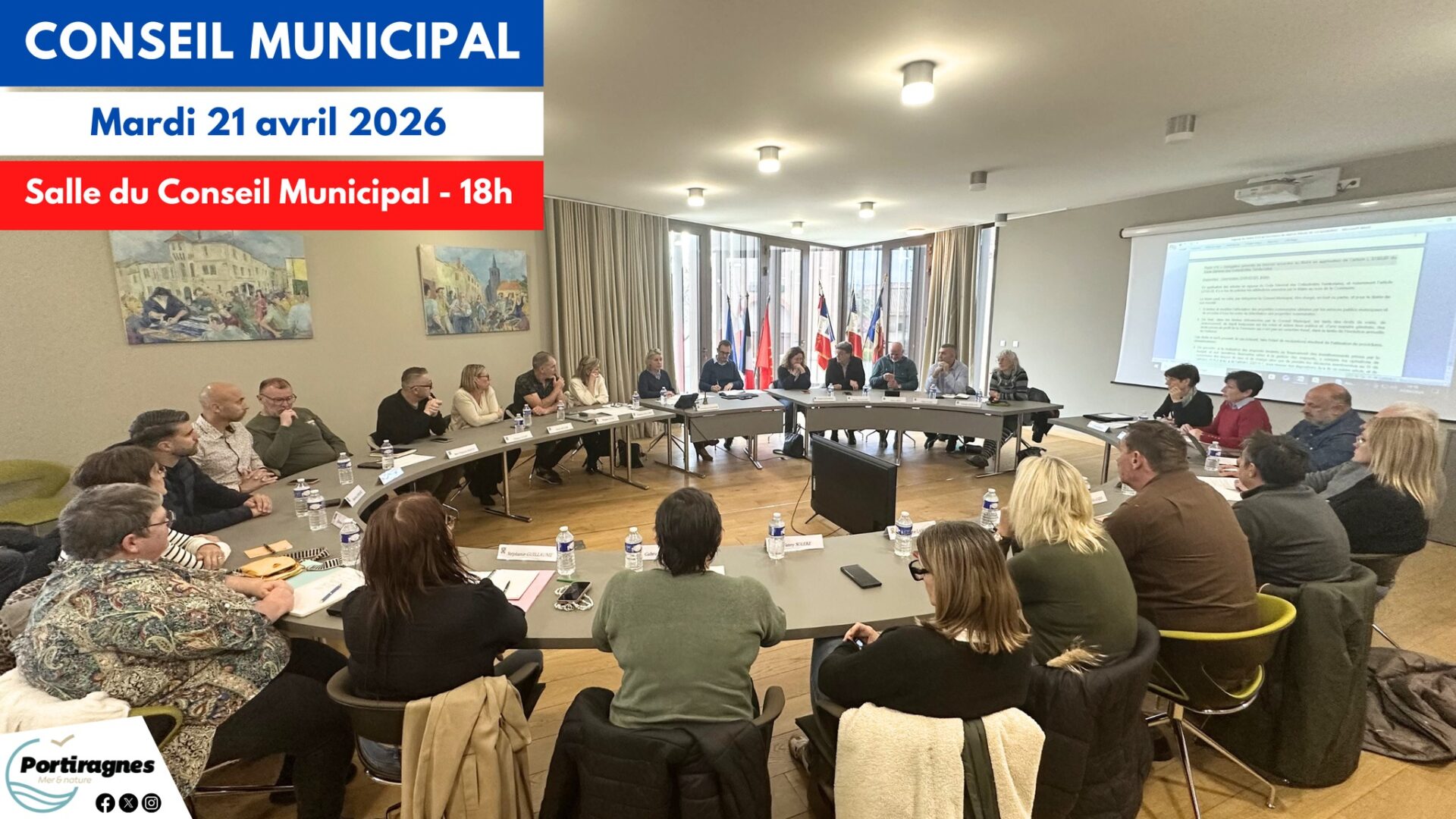 Lire la suite à propos de l’article 𝐏𝐫𝐨𝐜𝐡𝐚𝐢𝐧𝐞 𝐬é𝐚𝐧𝐜𝐞 𝐝𝐮 𝐂𝐨𝐧𝐬𝐞𝐢𝐥 𝐌𝐮𝐧𝐢𝐜𝐢𝐩𝐚𝐥 – MARDI 21 AVRIL 2026 à 18h00