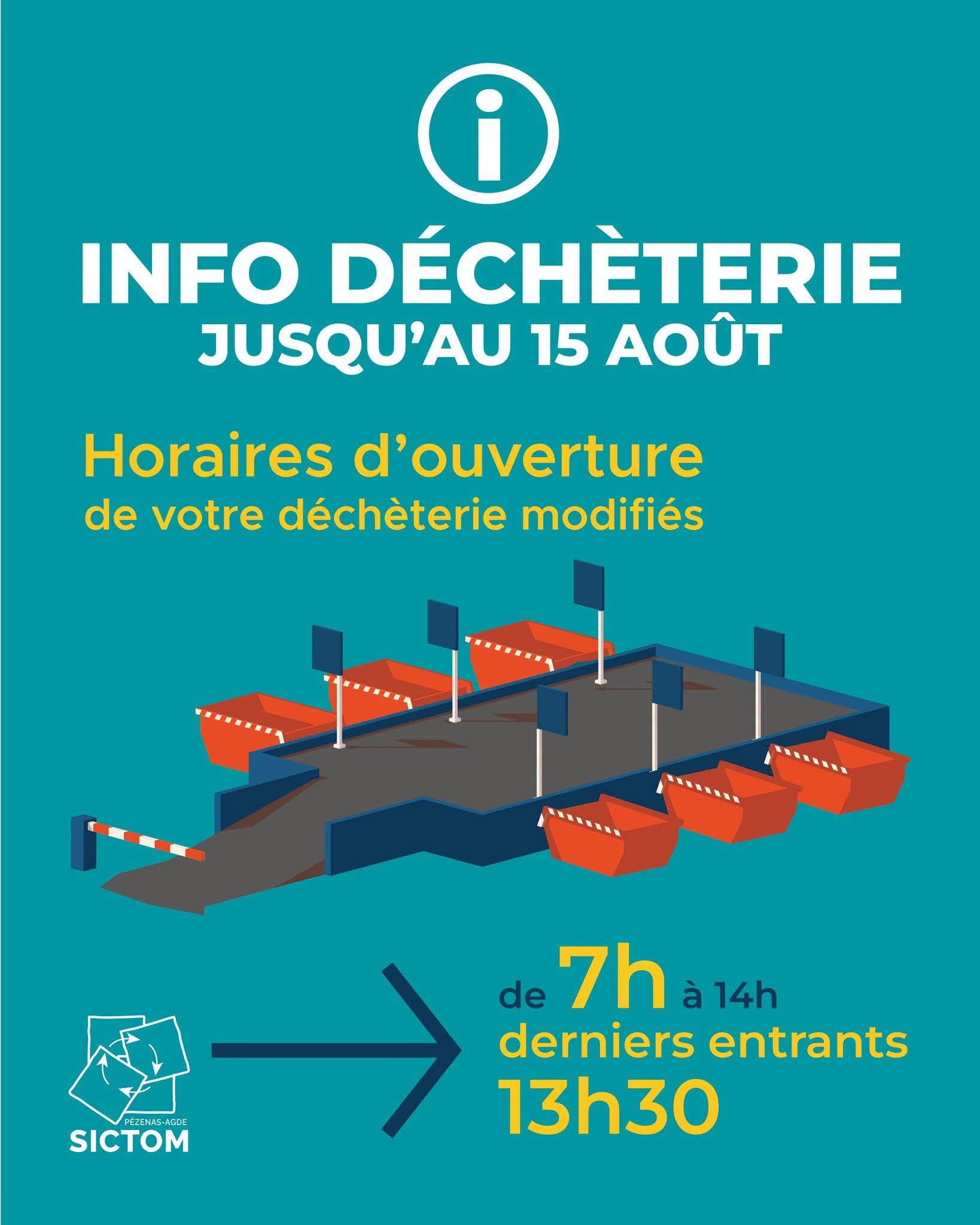 You are currently viewing INFO DÉCHÈTERIES | Horaires modifiés